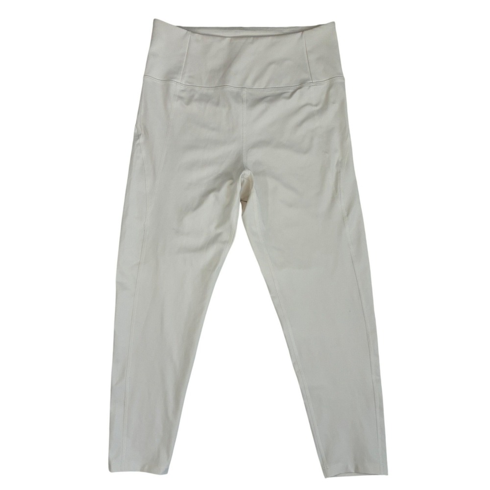 Girlfriend Collective Ivory High Rise Compressive Leggings Womens Large #4008